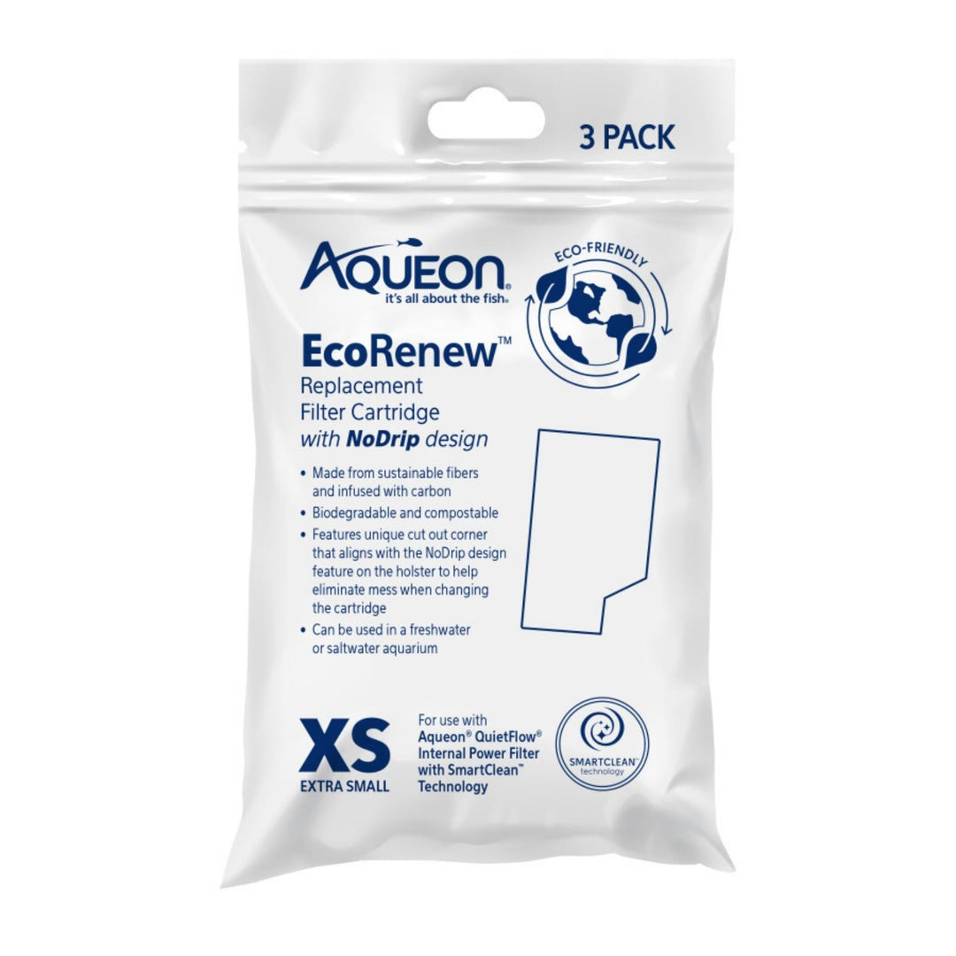 Aqueon Ecorenew Filter Cartridges 1ea/Extra Small 3 Pk-