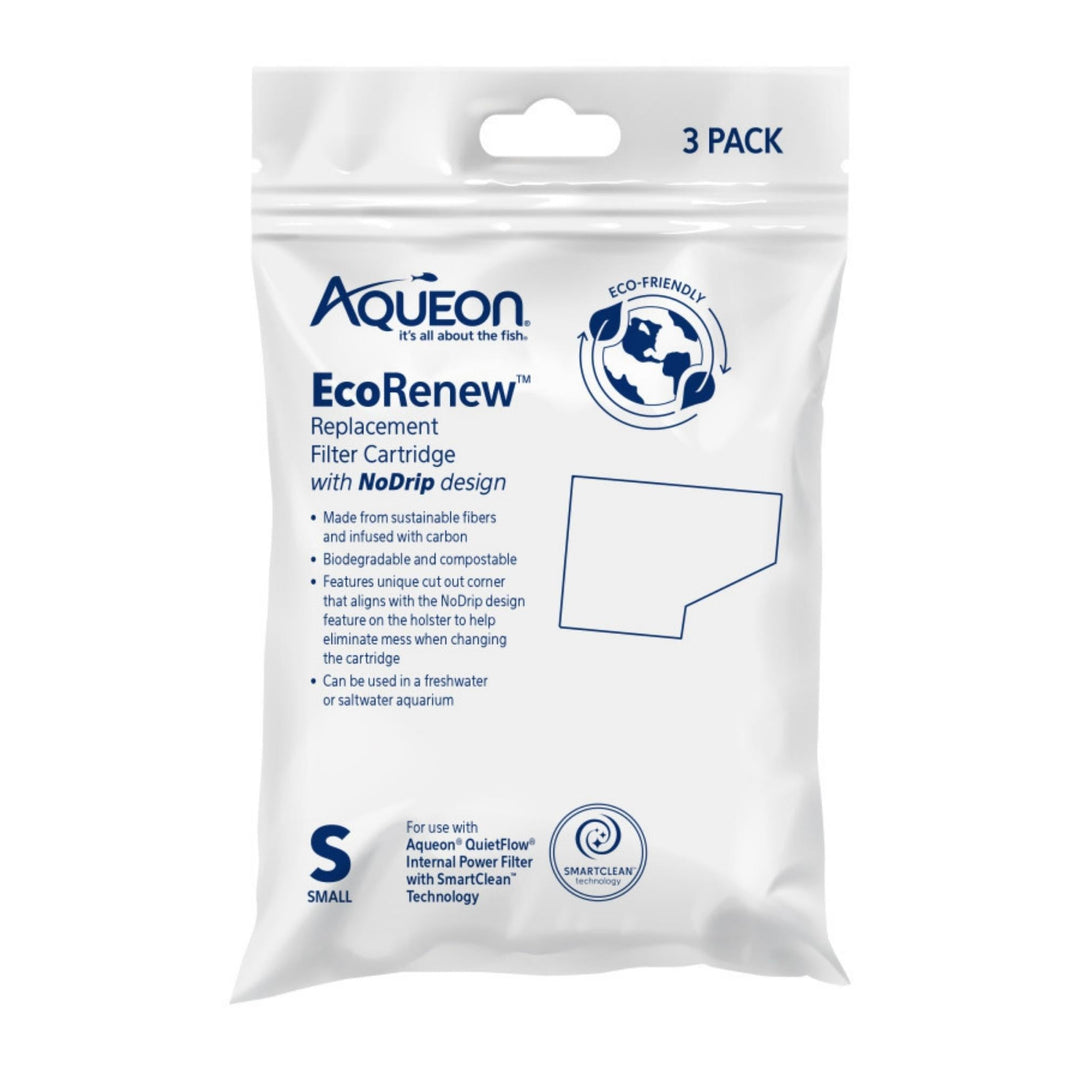 Aqueon Ecorenew Filter Cartridges 1ea/Small 3 Pk-