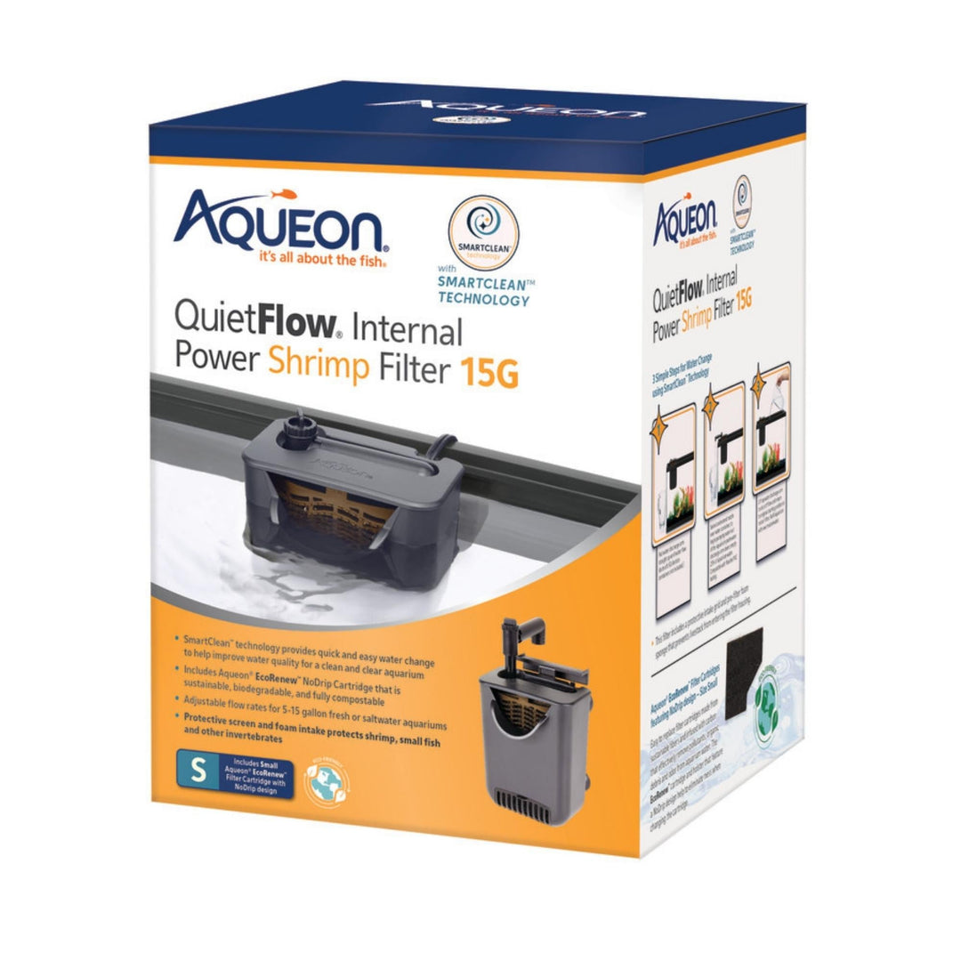 Aqueon Quietflow Internal Filter With Smallartclean Technology 1ea/Shrimp Small-