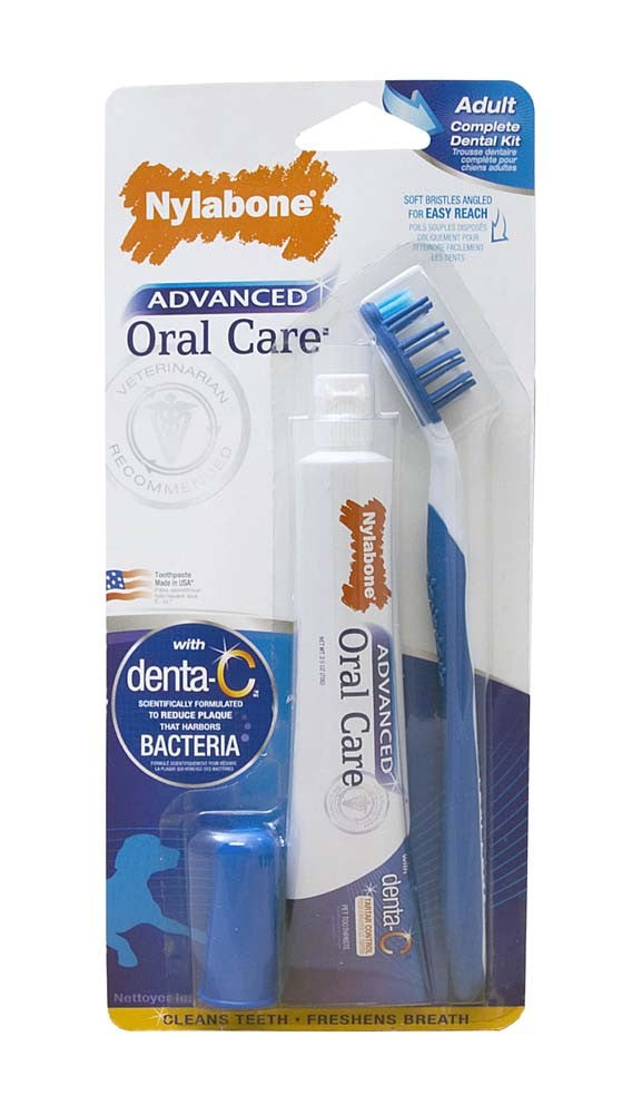 Nylabone Advanced Oral Care Dog Dental Kit Original 1ea-