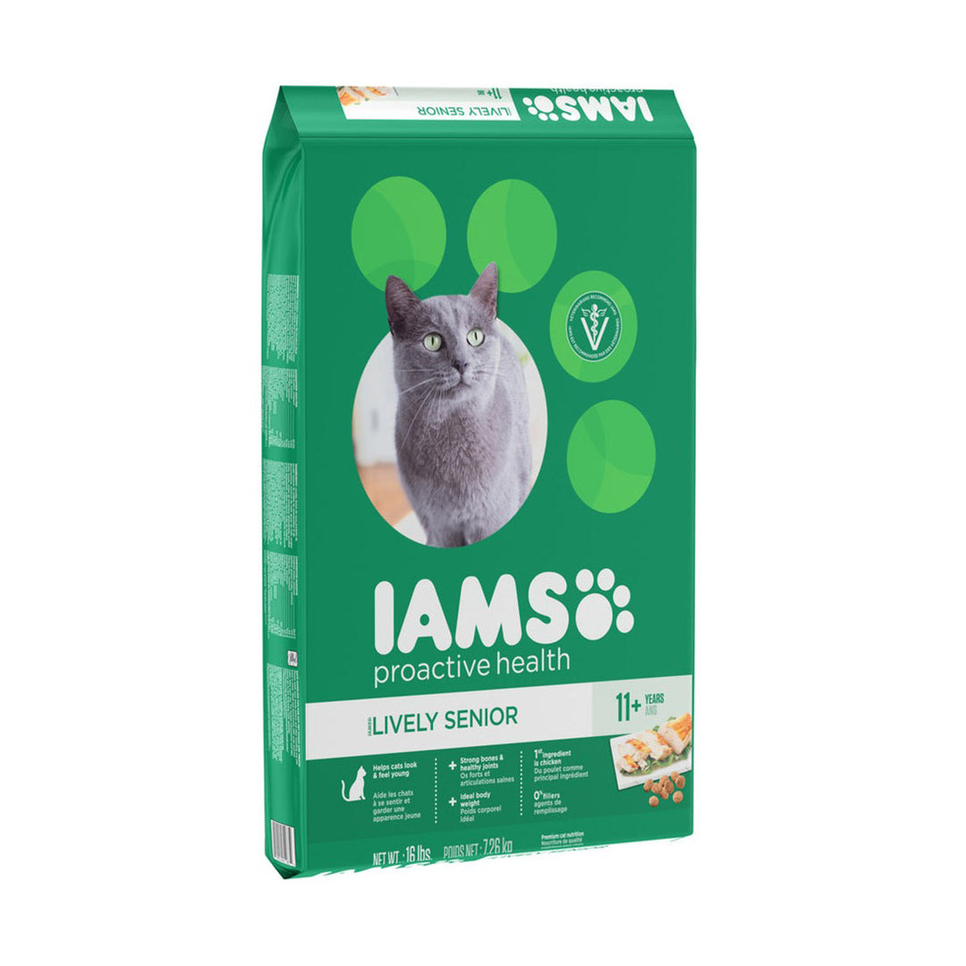 IAMS Proactive Health Senior Dry Cat Food Chicken 1ea/16 lb-