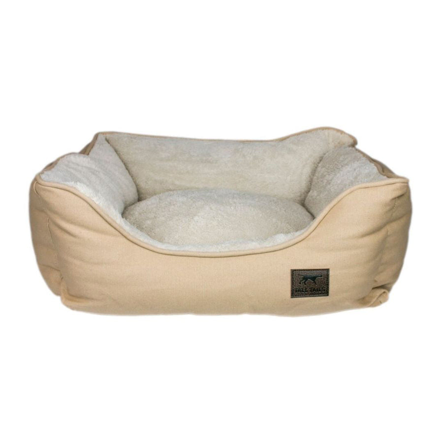 Tall Tails Dog Bolster Bed Khaki Large-