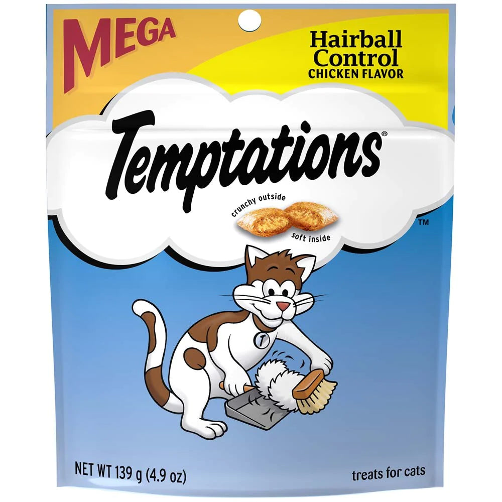 Temptations Hairball Control Crunchy & Soft Adult Cat Treats Chicken 1ea/4.9oz.-