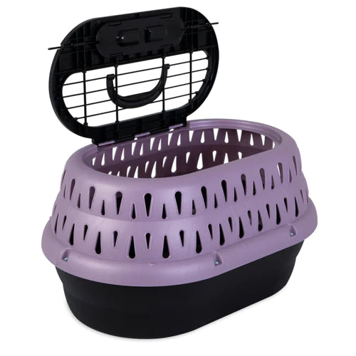 Petmate Top Load Cat Kennel Purple Grape 1ea/19 in-