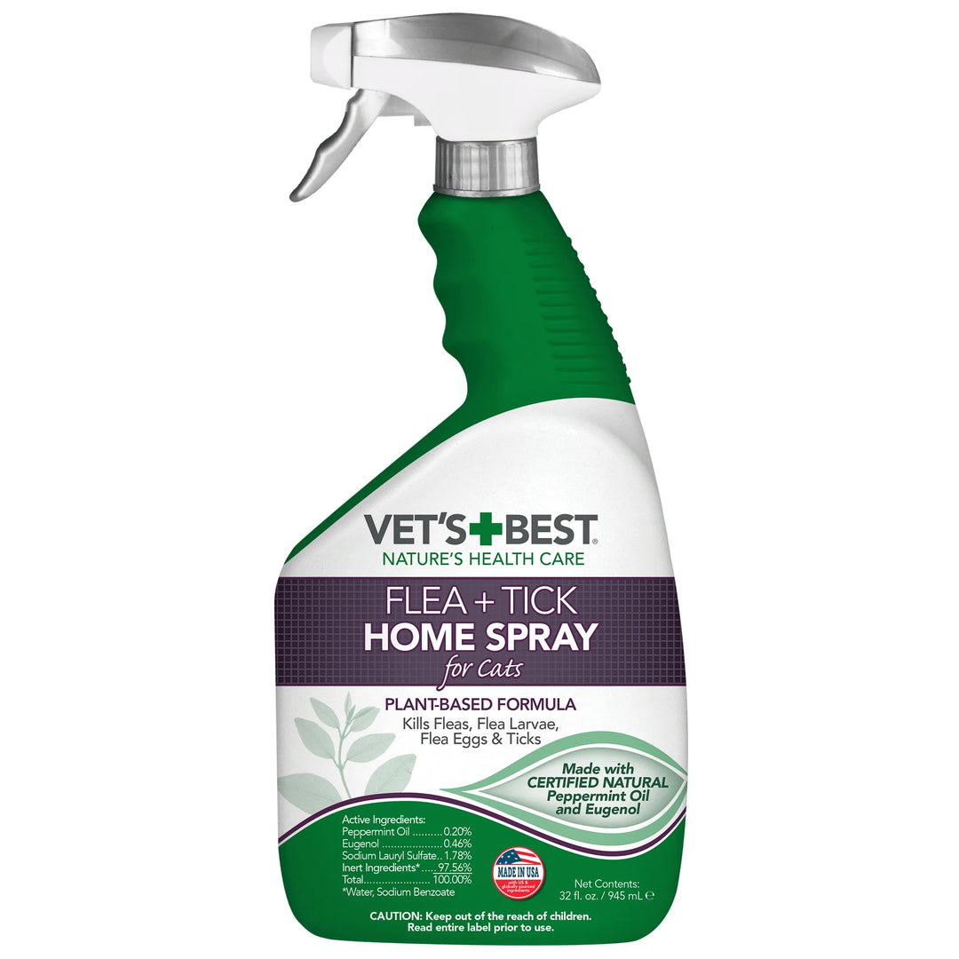 Vet's Best Flea and Tick Home Spray for Cats 1ea/32 oz-