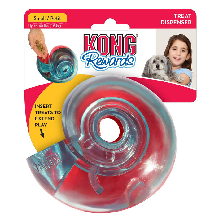 KONG Rewards Treat Dispenser Dog Toy Red 1ea/SM-