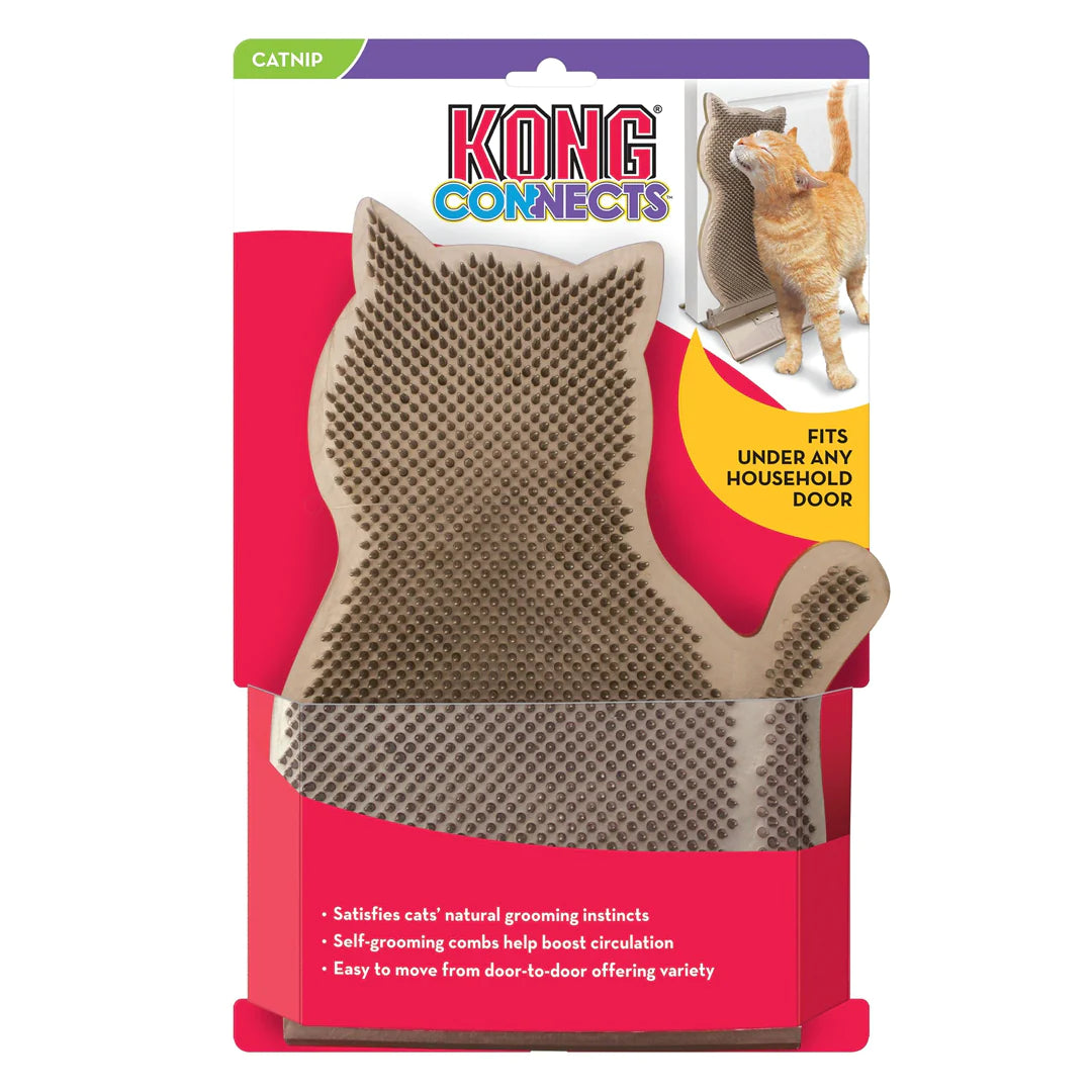 KONG Connects Kitty Self-Grooming Comber for Cats Champagne 1ea/One Size-