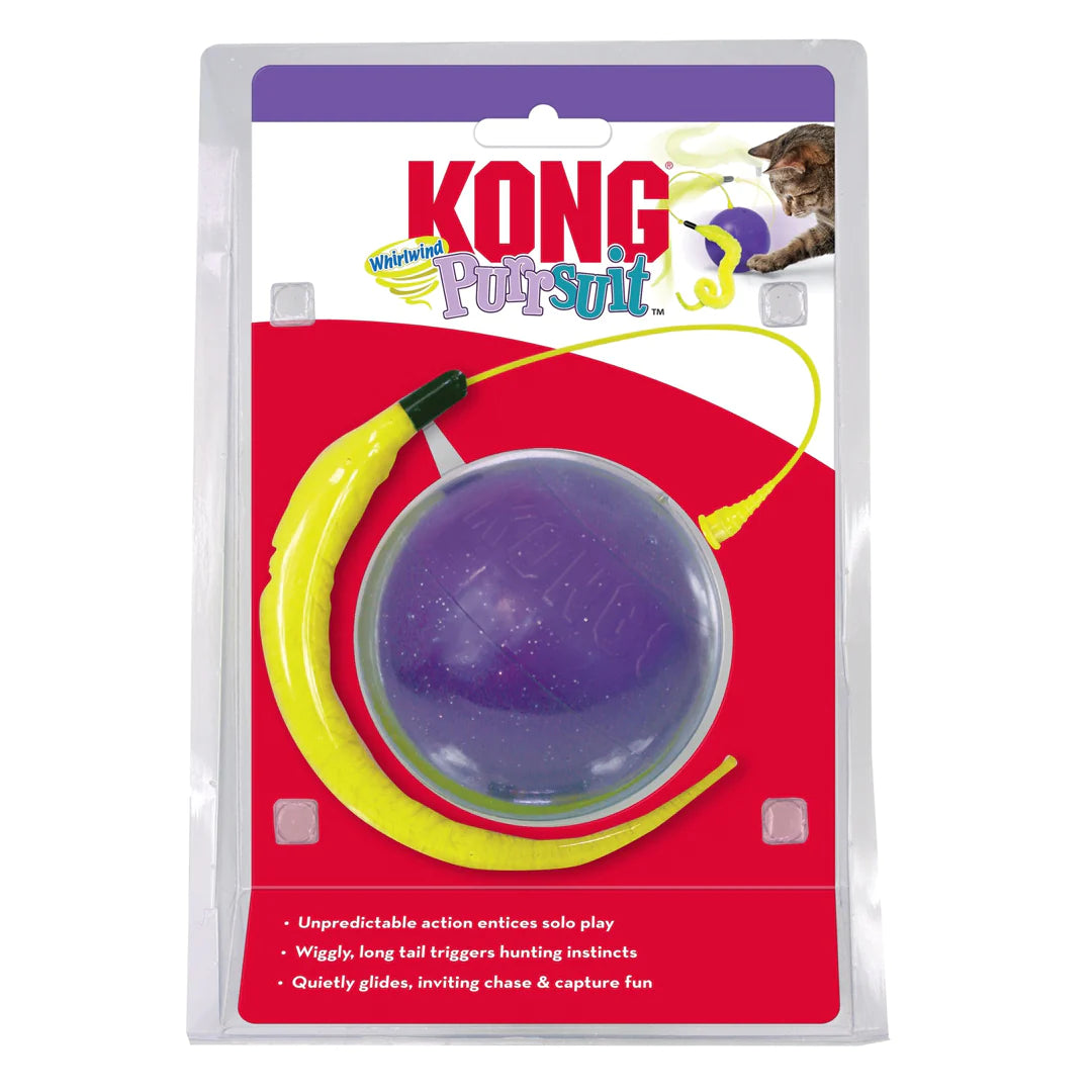 KONG Purrsuit Whirlwind Cat Toy Purple 1ea/One Size-