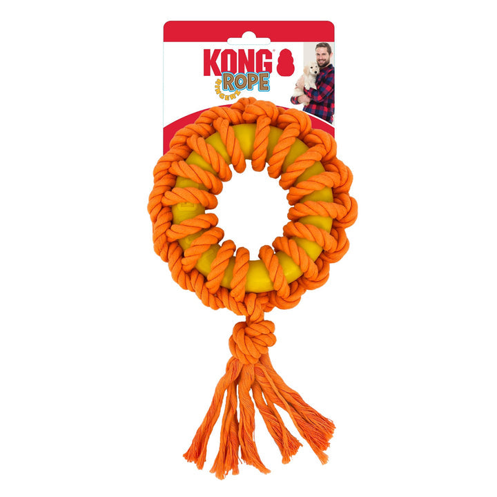 KONG Rope Ringerz Dog Toy Assorted 1ea/MD-