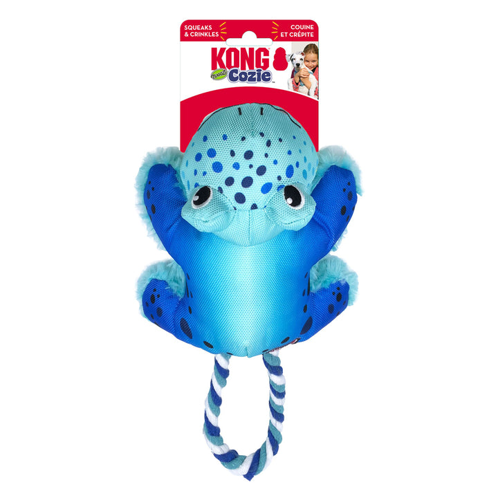 KONG Cozie Tuggz Dog Toy Frog 1ea/MD/LG-