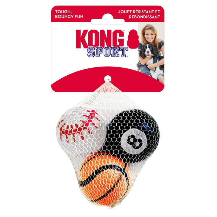 KONG Sport Balls Dog Toy Assorted 1ea/3 pk, SM-