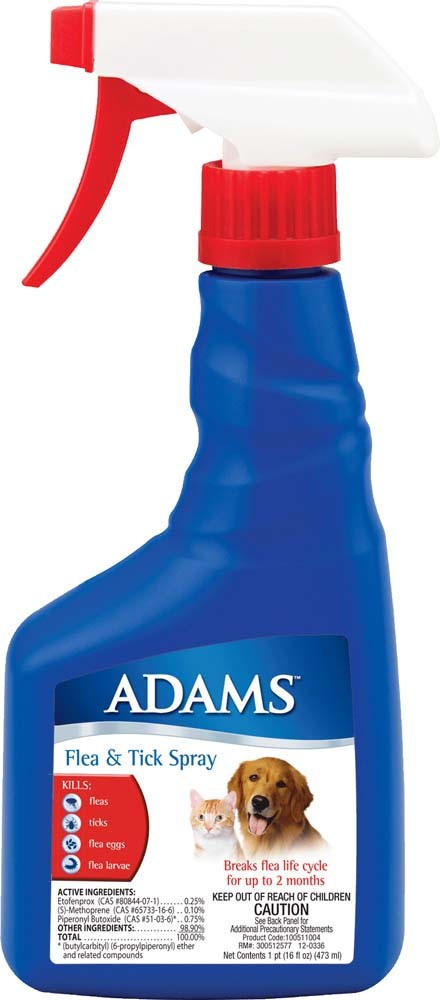 Adams Flea & Tick Spray 1ea/16 oz-