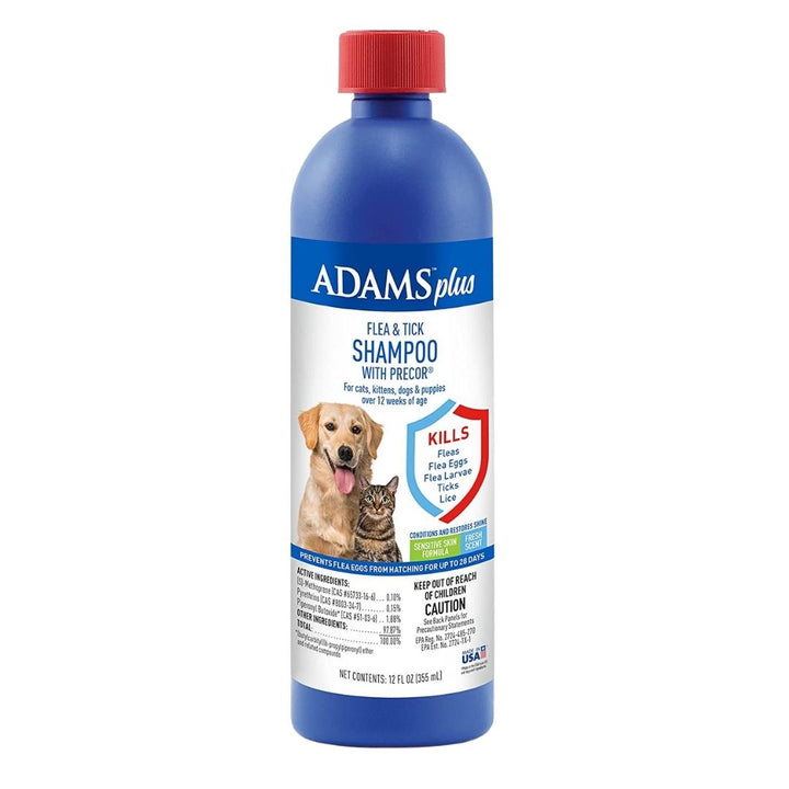 Adams Plus Flea & Tick Shampoo with Precor 1ea/12 fl oz-