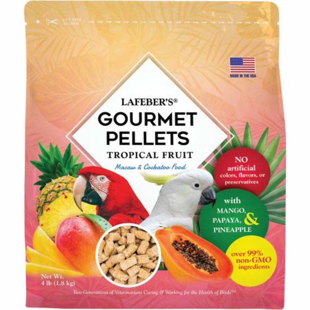 Lafeber Company Tropical Fruit Gourmet Pellets Macaw Bird Food 1ea/4 lb-