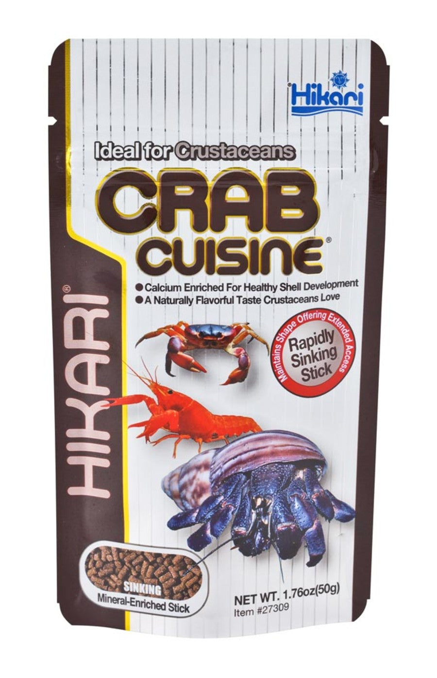 Hikari USA Crab Cuisine Sinking Hard Stick 1ea/1.76 oz-