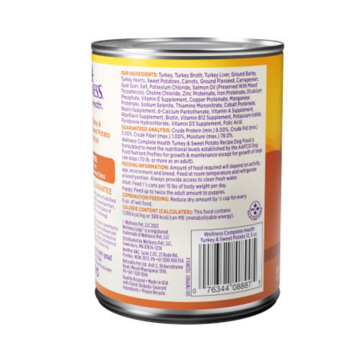 Wellness Dog Complete Health Turkey Sweet Potato Recipe 12.5oz. (Case of 12)