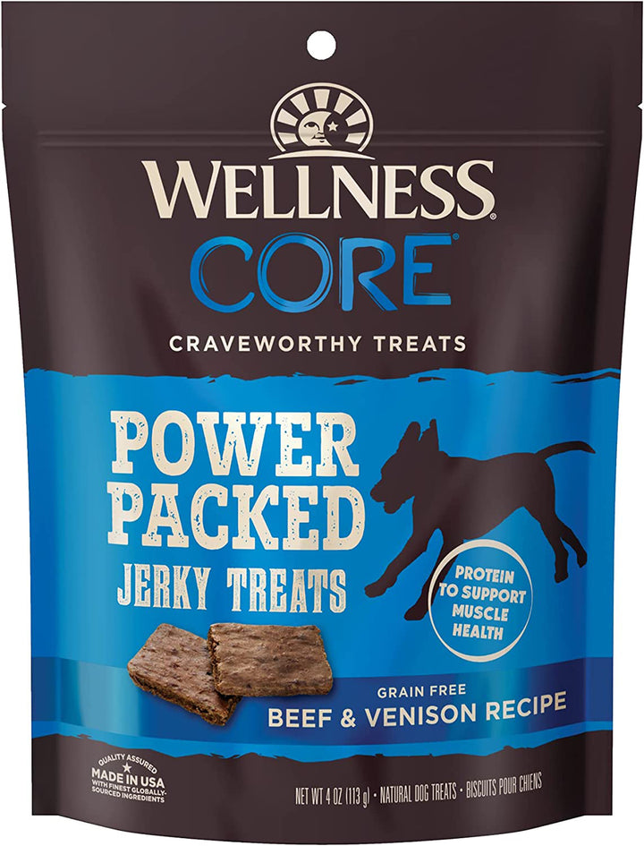 Wellness Core Power Packed Dog 4oz. Venison Jerky-