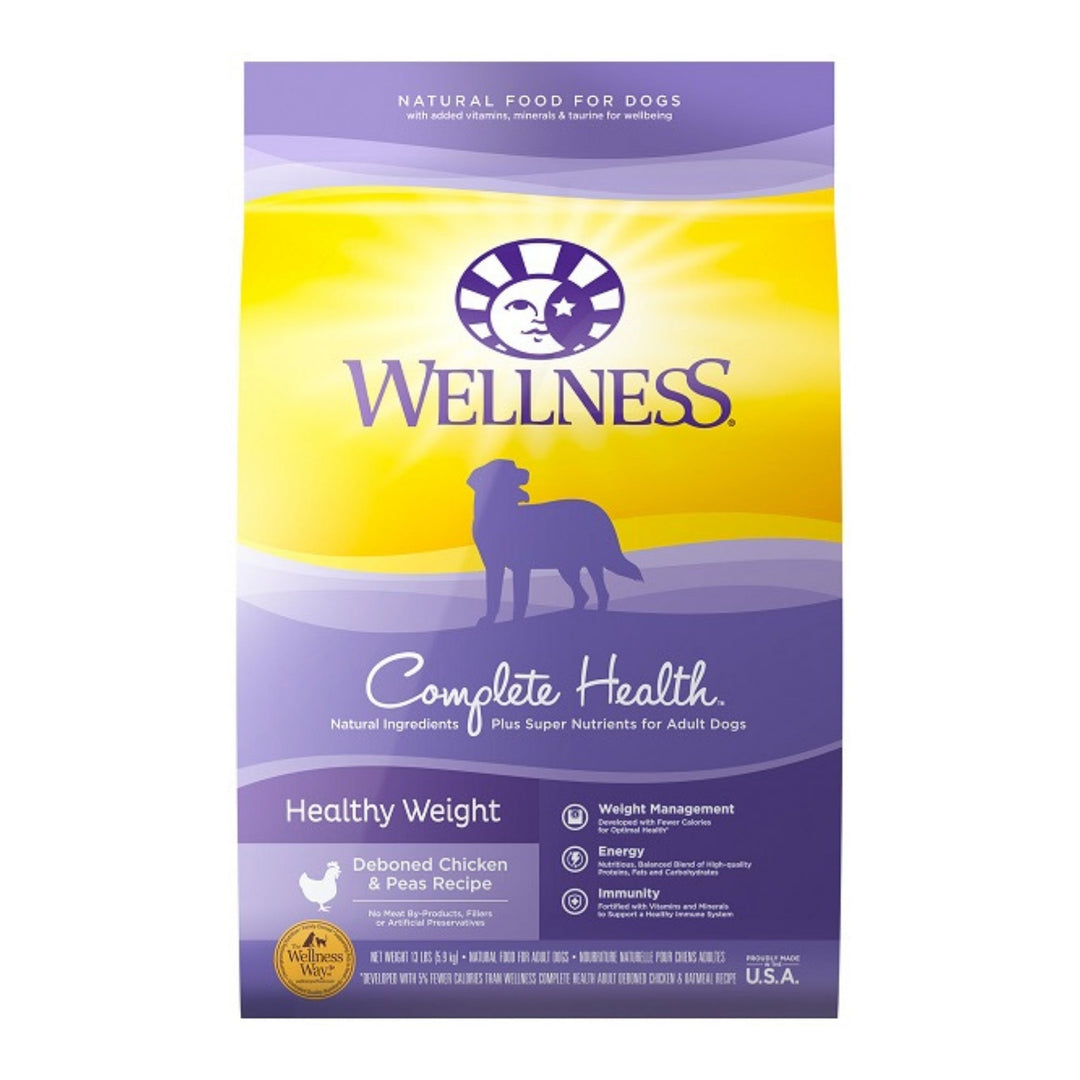 Wellness Dog Healthy Weight 13Lb Chicken Peas Adult Complete Health