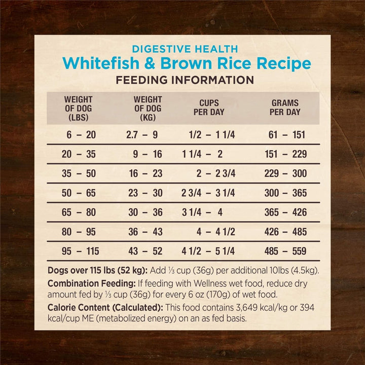 Wellness Dog Core Digestive Health Whitefish Recipe 22Lb