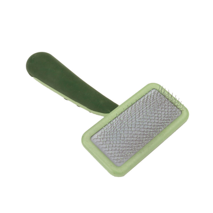 Safari Dog Soft Slicker Brush Light Green/Dark Green 1ea/LG-