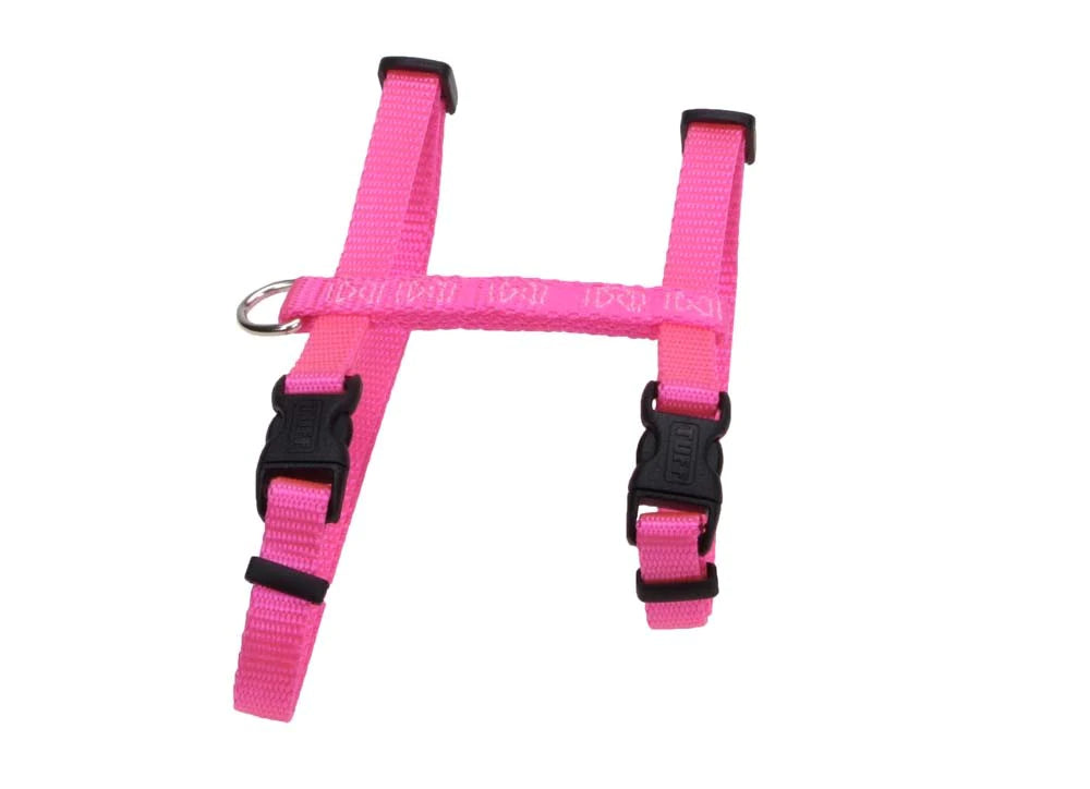 Coastal Figure H Adjustable Nylon Cat Harness Neon Pink 3-8 in x 10-18 in-