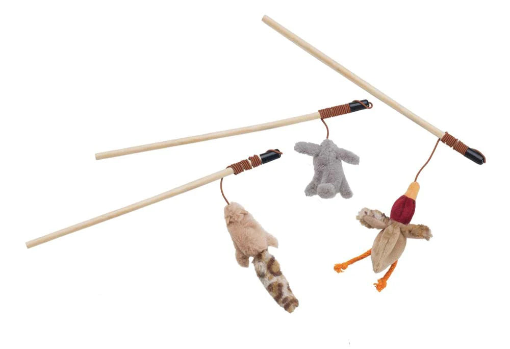 Skinneeez Friends Teaser Wands with Catnip Assorted 12 in-