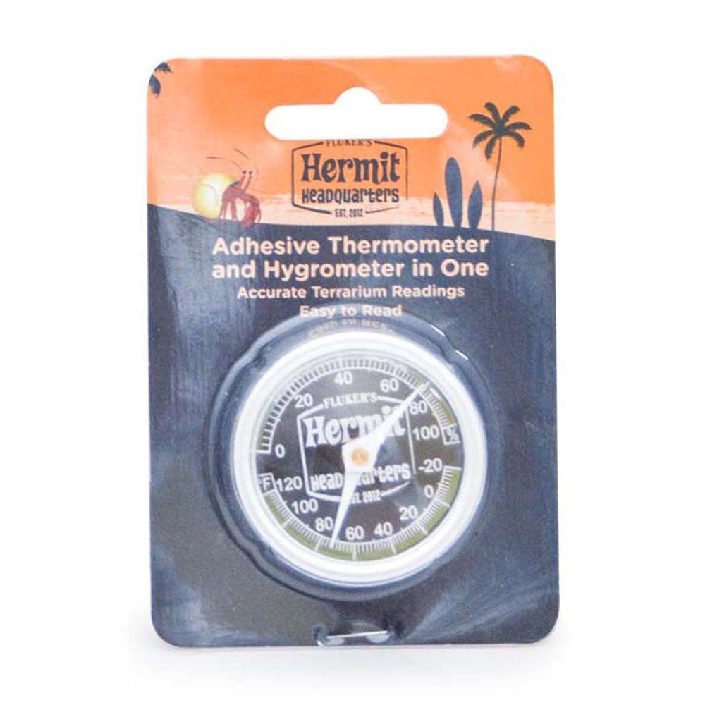 Fluker's Hermit Crab Thermometer - Hygrometer Combo White 1ea-