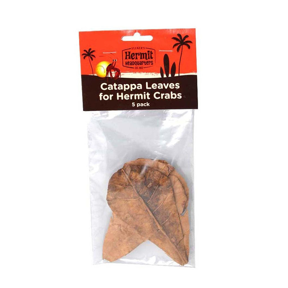 Fluker's Hermit Crab Catappa Leaves Brown 1ea/5 pk-