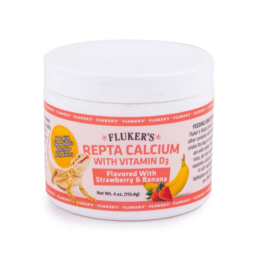Fluker's Repta Strawberry-Banana Flavored Calcium with Vitamin D3 1ea/4 oz-