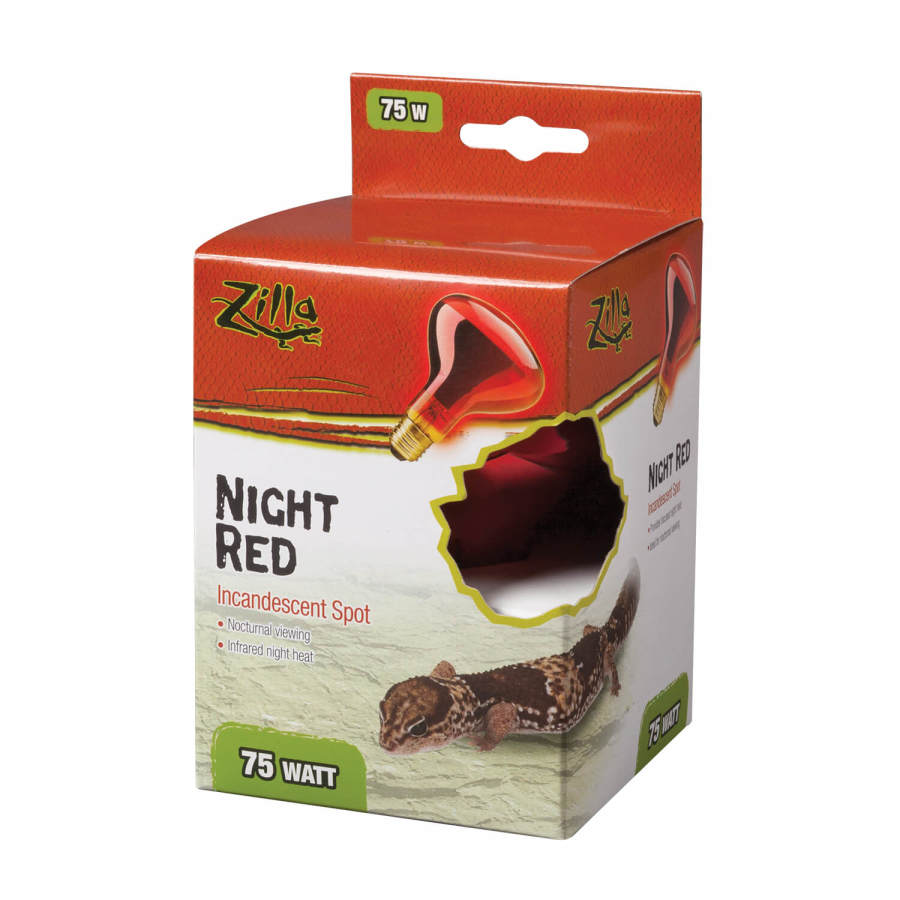 Zilla Incandescent Spot Bulbs Night Red 1ea/75 W-