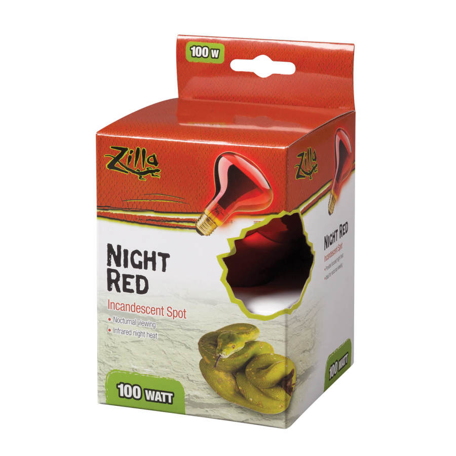 Zilla Incandescent Spot Bulbs Night Red 1ea/100 W-