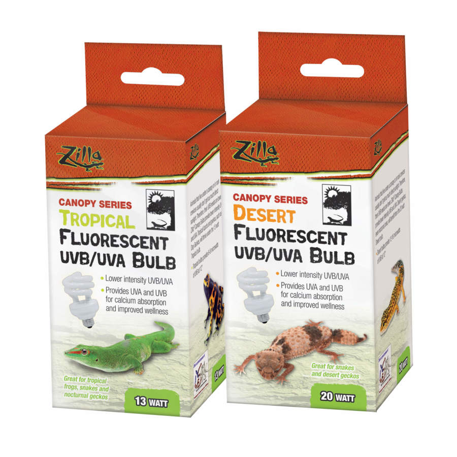 Zilla Canopy Series Fluorescent UVB/UVA Bulbs Desert 1ea/20 W-