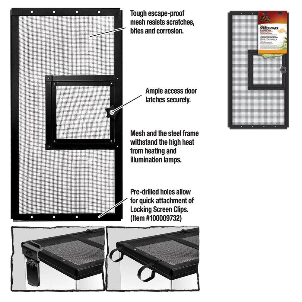 Zilla Screen Covers with Hinged Door 1ea/20 X 10 in-