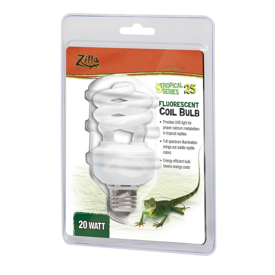 Zilla Fluorescent Coil Bulb Tropical 1ea/20 W-