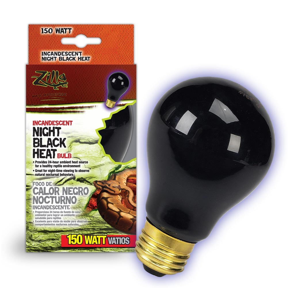 Zilla Incandescent Bulbs Night Black - 150 W-