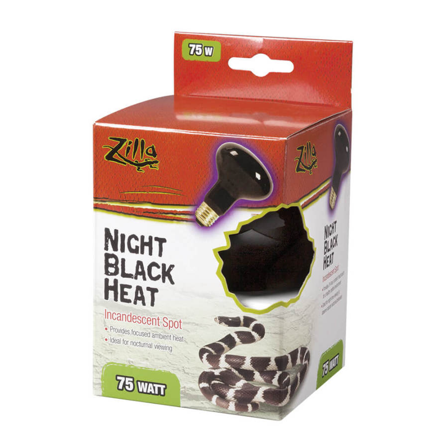 Zilla Incandescent Spot Bulbs Night Black 1ea/75 W-