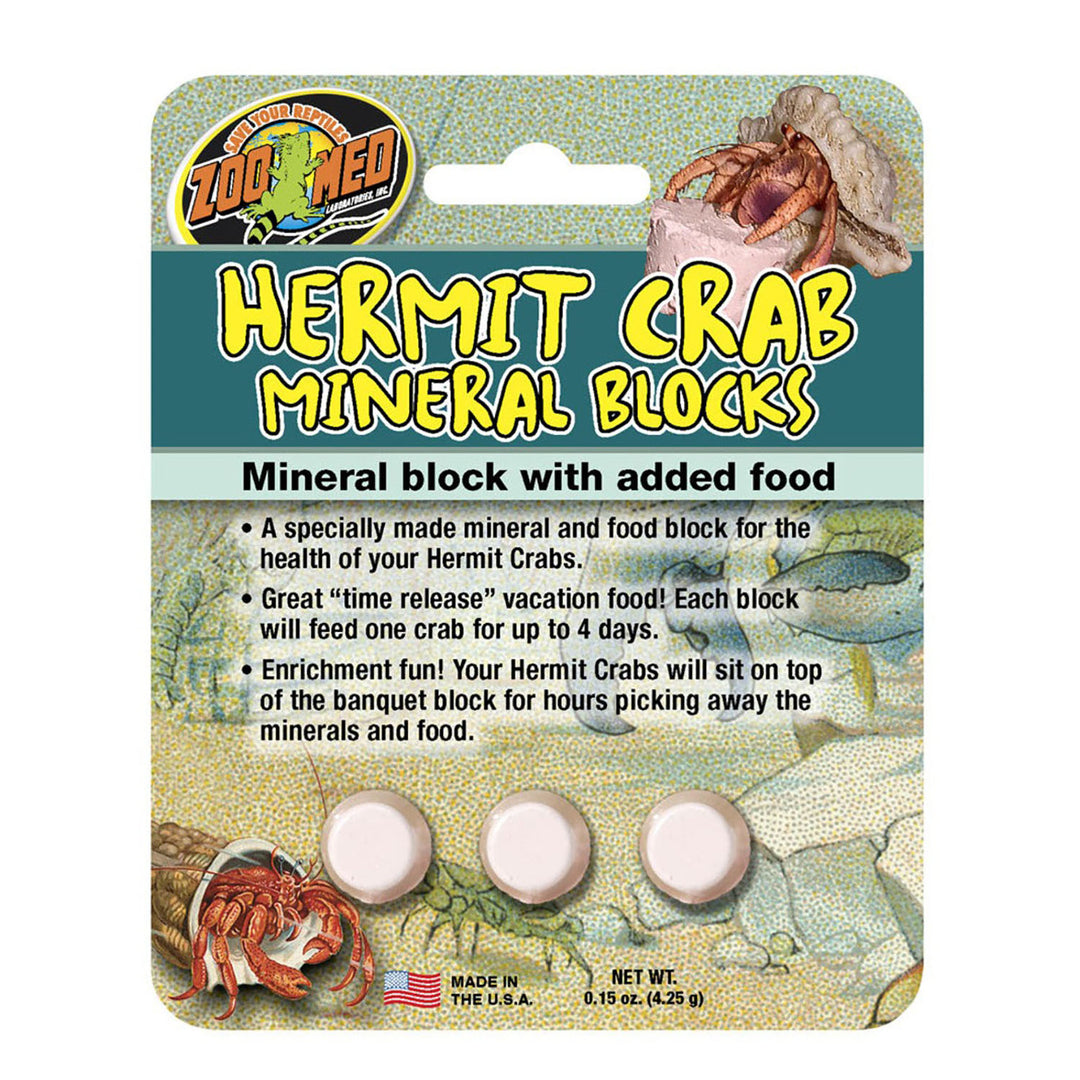 Zoo Med Hermit Crab Mineral Block 1ea/0.15 oz-