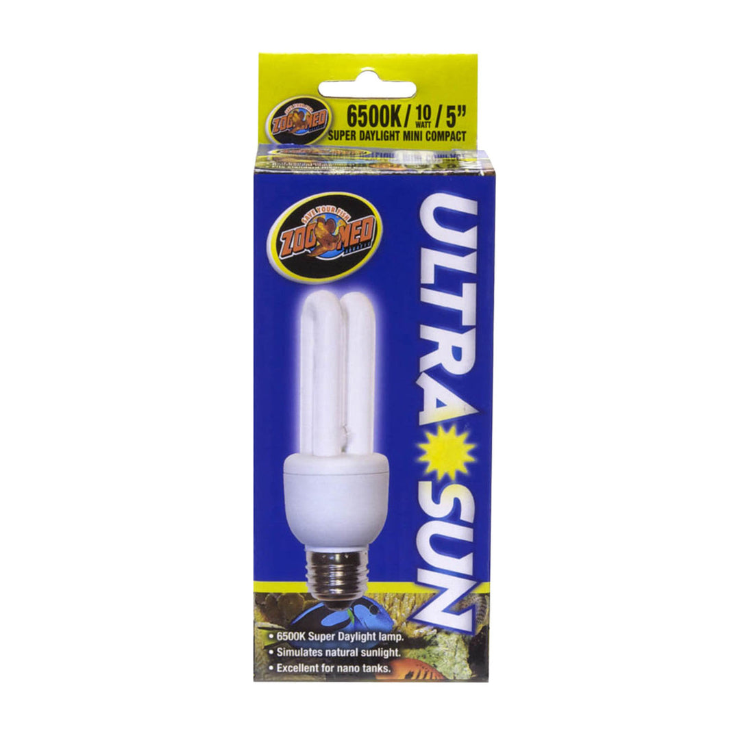 Zoo Med Ultra Sun Super Daylight Mini Compact Fluorescent Lamp White 1ea/5 in-