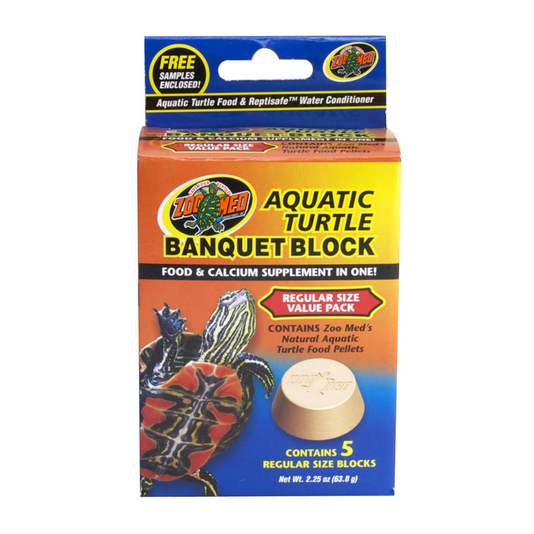 Zoo Med Aquatic Turtle Banquet Block 1ea/Regular, 5 pk-