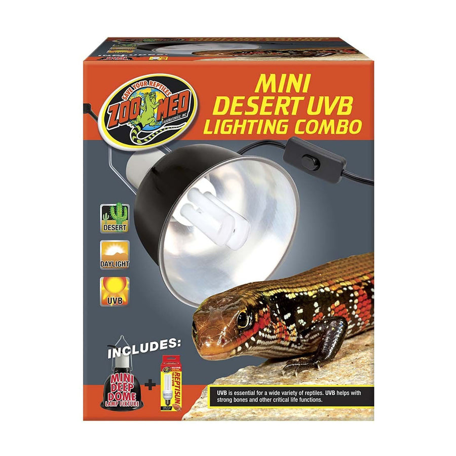 Zoo Med Mini Desert UVB Lighting Combo 1ea-