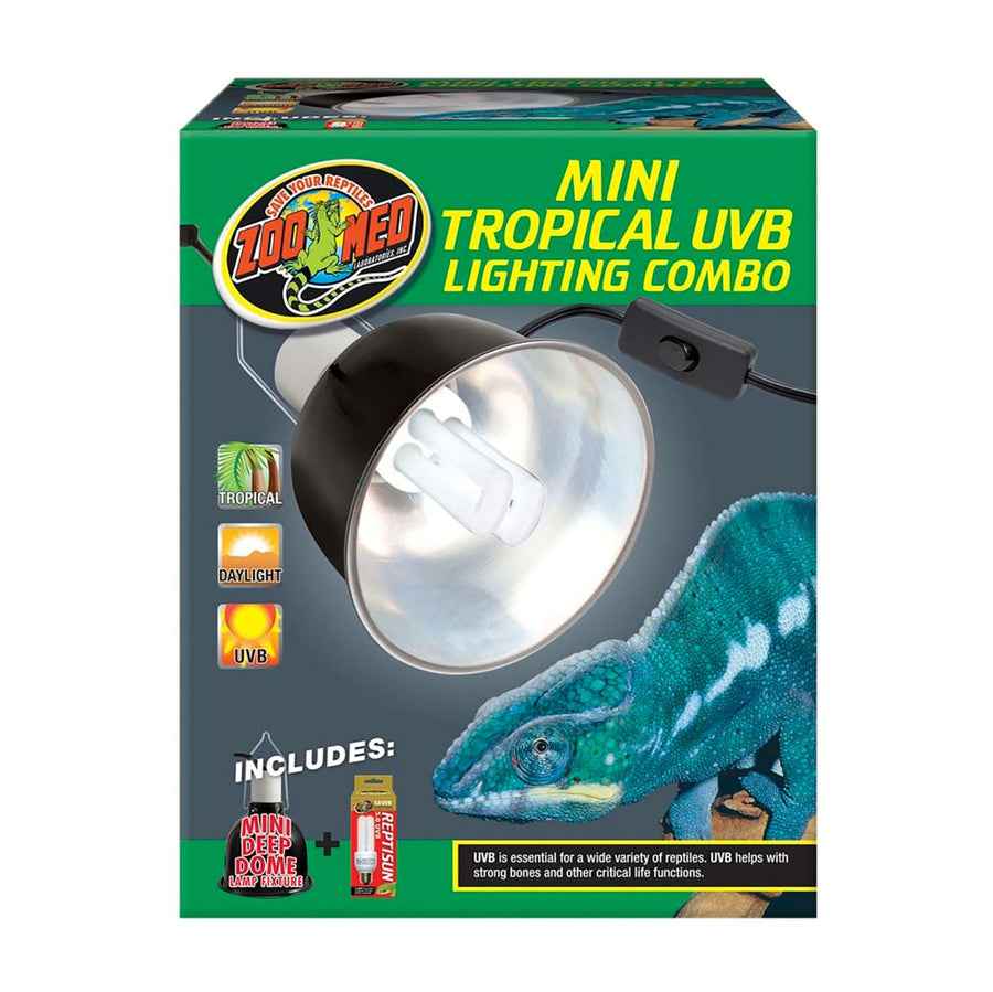 Zoo Med Mini Tropical UVB Lighting Combo 1ea-