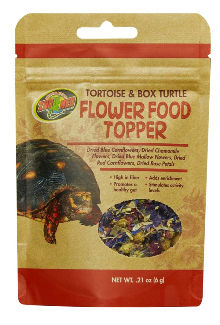 Zoo Med Tortoise & Box Turtle Flower Food Topper 1ea/0.21 oz-