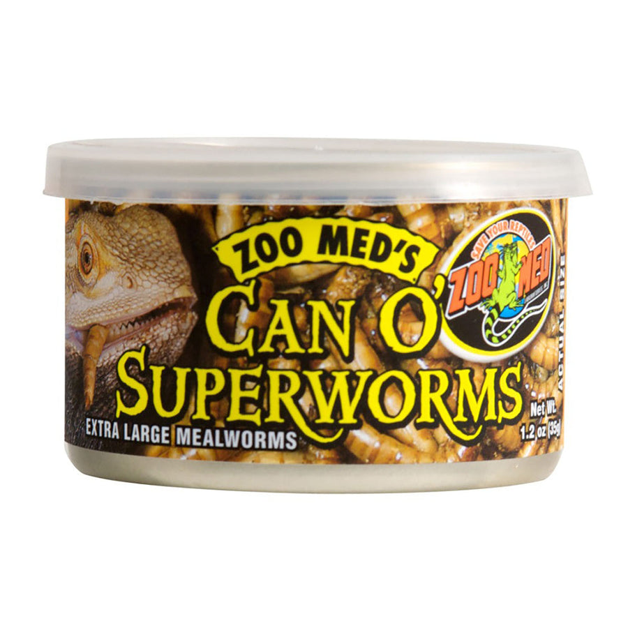 Zoo Med Can O' Superworms Reptile Wet Food 1ea/1.2 oz-