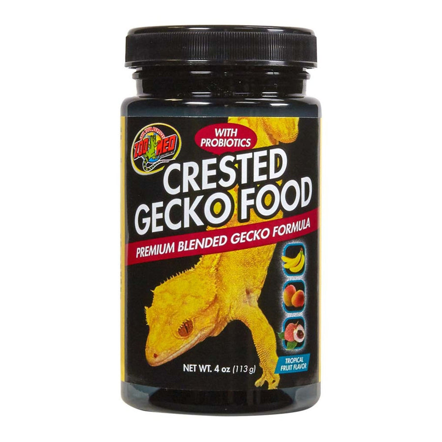 Zoo Med Crested Gecko Food Premium Blended Tropical Fruit Dry Food 1ea/4 oz-