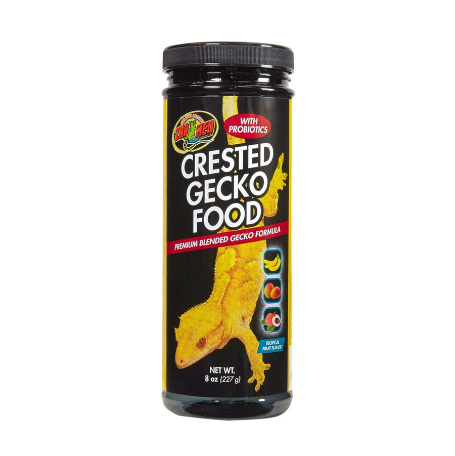 Zoo Med Crested Gecko Food Premium Blended Tropical Fruit Dry Food 1ea/8 oz-