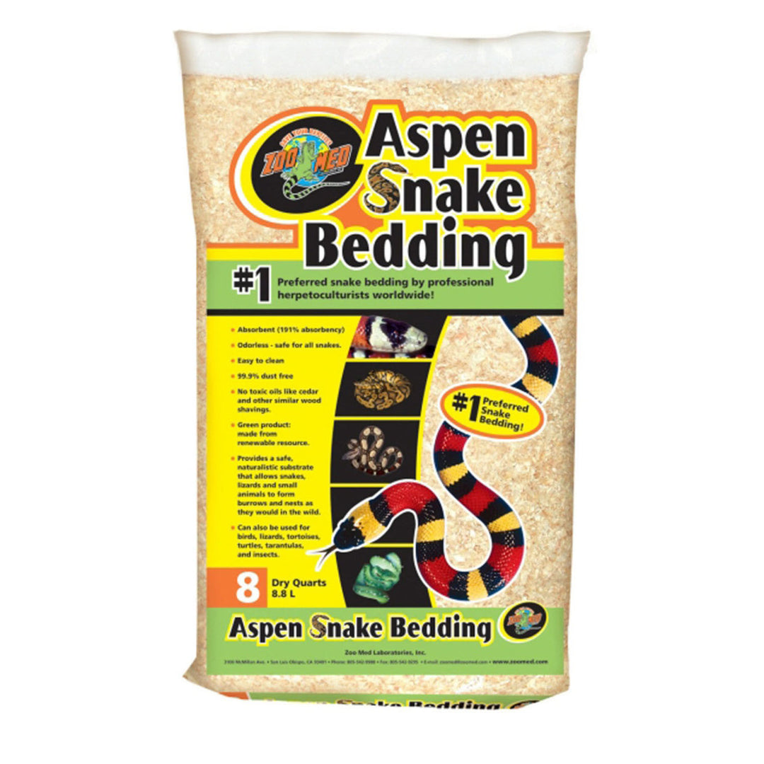 Zoo Med Aspen Snake Bedding Tan 1ea/8 qt-