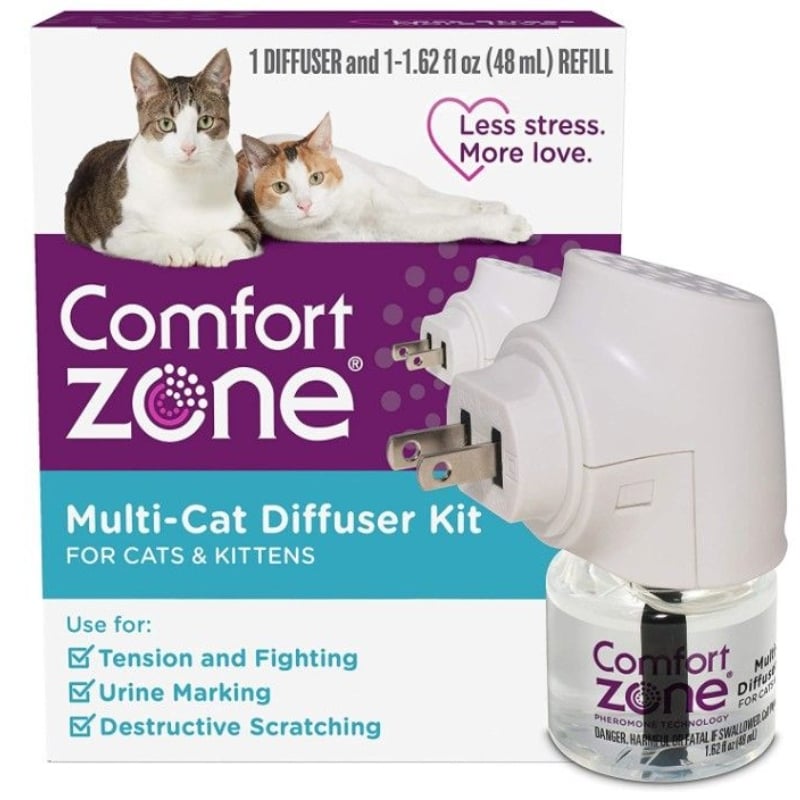 Comfort Zone Multi-Cat Diffuser Kit For Cats and Kittens - 1 count-