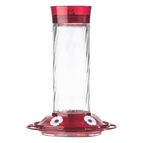 More Birds Diamiond Glass Hummingbird Feeder - 30 oz capacity-