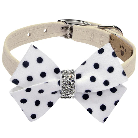 Polka Dot Nouveau Bow Collar-TC-Doe-