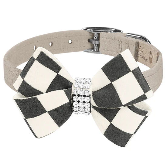 Windsor Check Nouveau Bow Collar-TC-Doe-